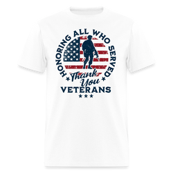Honoring All Who Served T Shirt - white