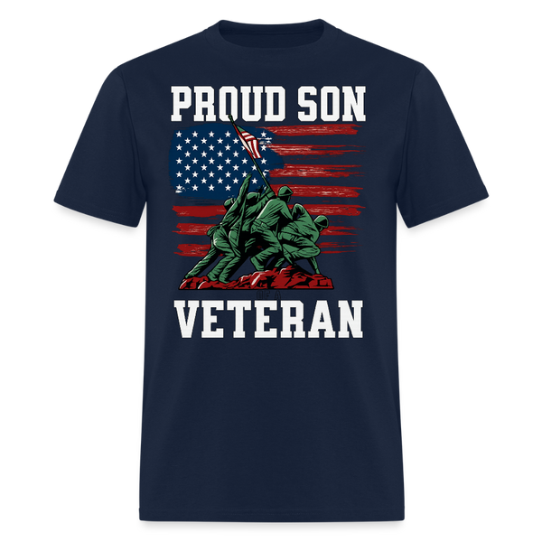 Proud Son of a Veteran T Shirt - navy