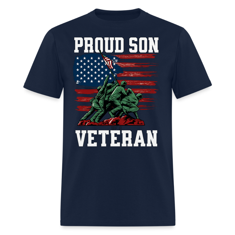 Proud Son of a Veteran T Shirt - navy