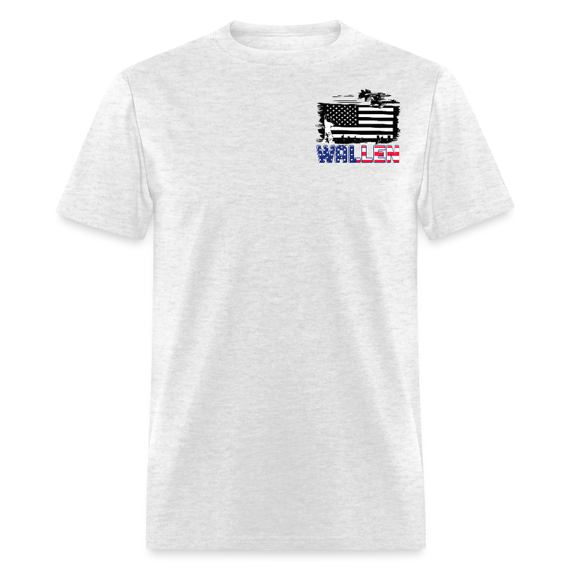 Wallen Stands For The Flag T Shirt - light heather gray