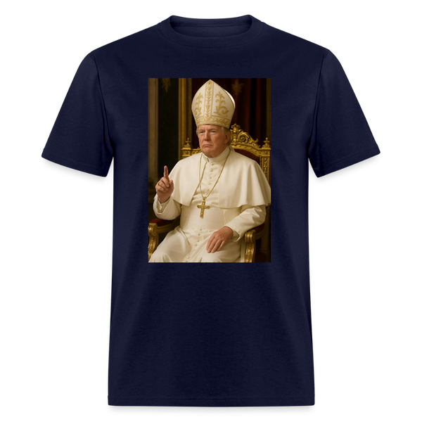 Trump Pope T Shirt - navy