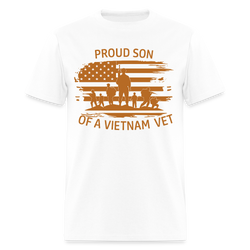 Proud Son of Vietnam Veteran T Shirt - white