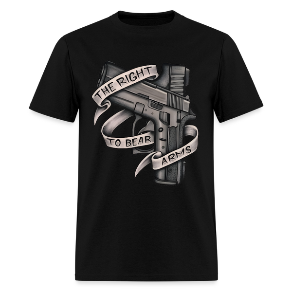 The Right To Bear Arms T Shirt - black
