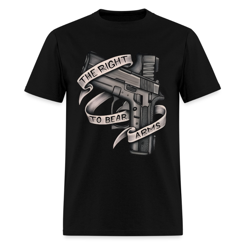 The Right To Bear Arms T Shirt - black