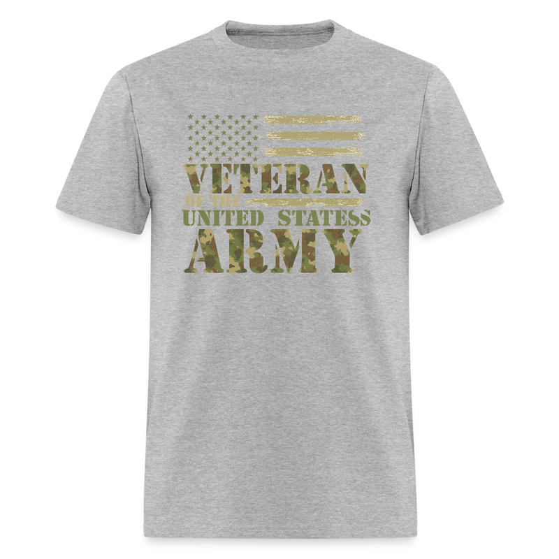 Veteran of The United States T Shirt - heather gray