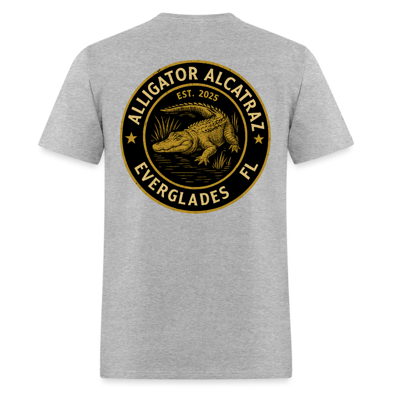 Alligator Alcatraz Everglades Florida Est. 2025 T Shirt - heather gray