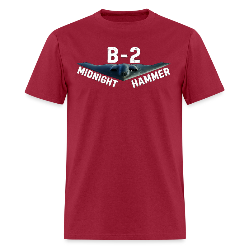 Midnight Hammer B-2 Jet T Shirt - dark red