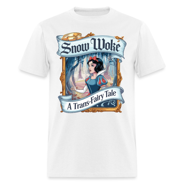 Snow Woke A Trans-Fairy Tale T Shirt - white
