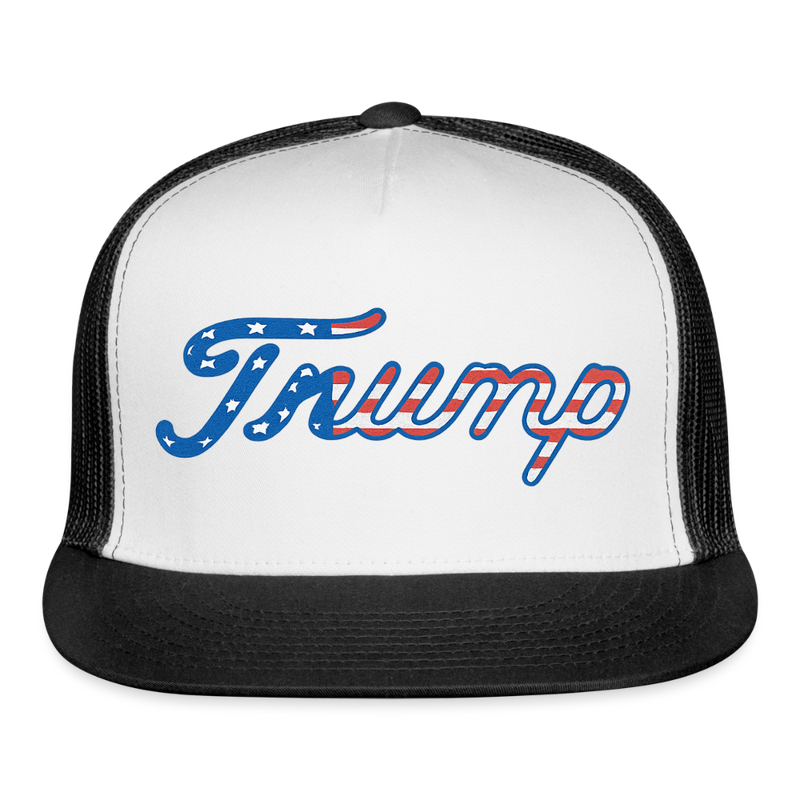 Trump American Trucker Hat - white/black
