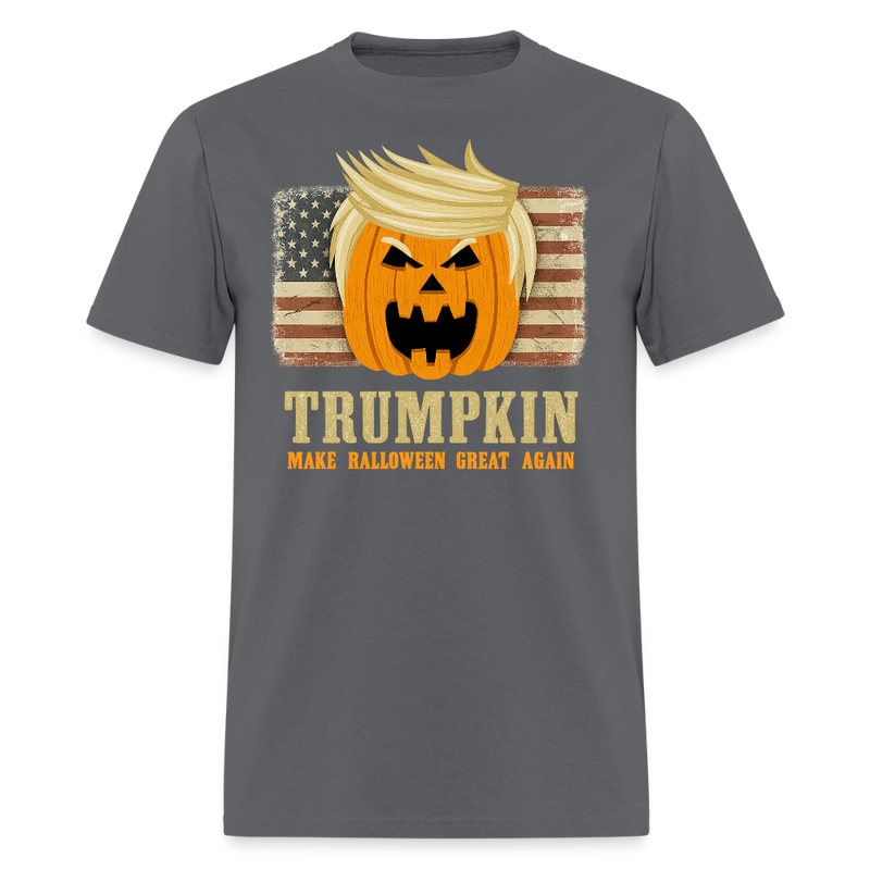 Trumpkin Halloween T Shirt - 4 - charcoal
