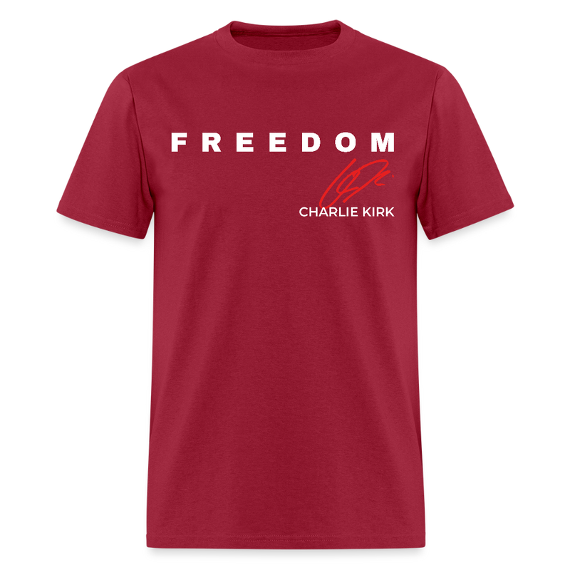 Freedom Bald Eagle Charlie Kirk Forever In Our Hearts T Shirt - dark red