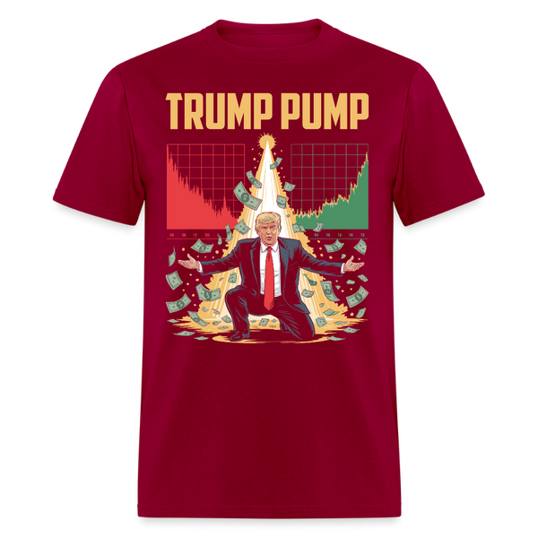 Trump Pump T Shirt - dark red