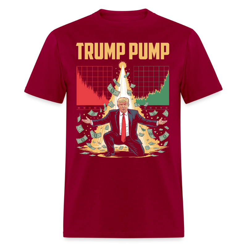 Trump Pump T Shirt - dark red