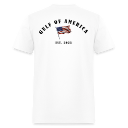 Gulf of America Vintage Flag Back Print T Shirt - white