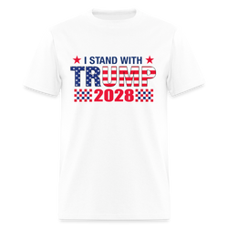 I Stand With Trump 2028 T Shirt - white
