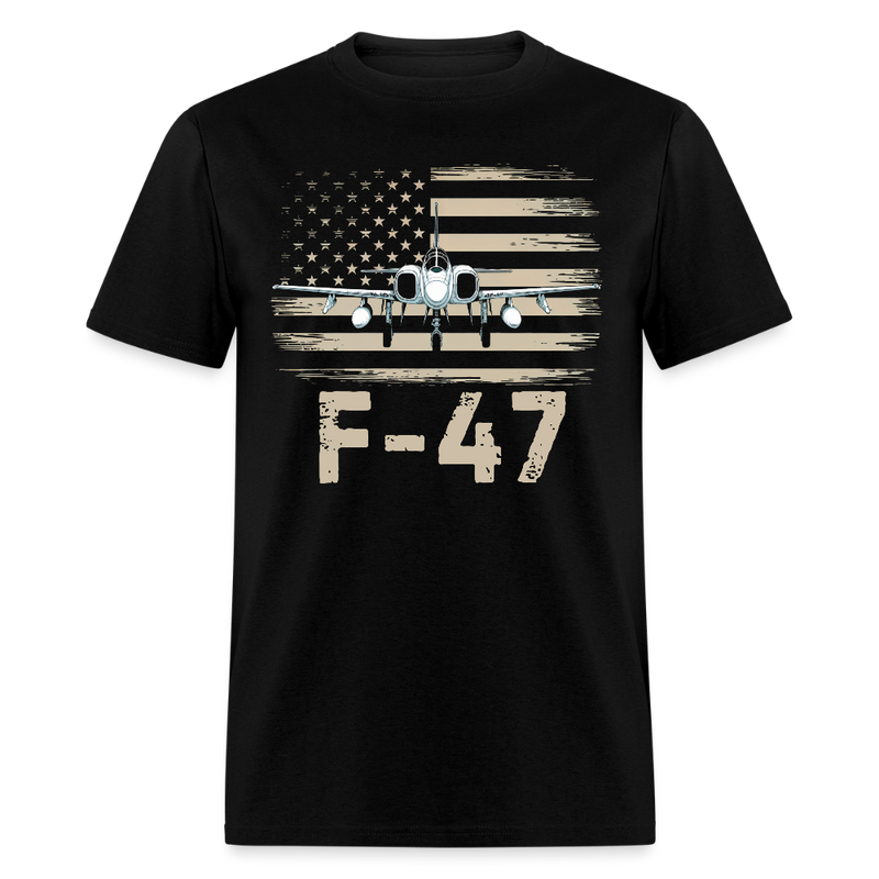 Trump F-47 Flag T Shirt - black