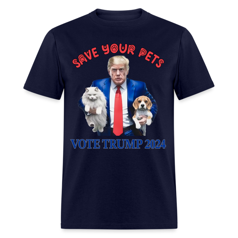 Save Your Pets 2024 T-Shirt - navy