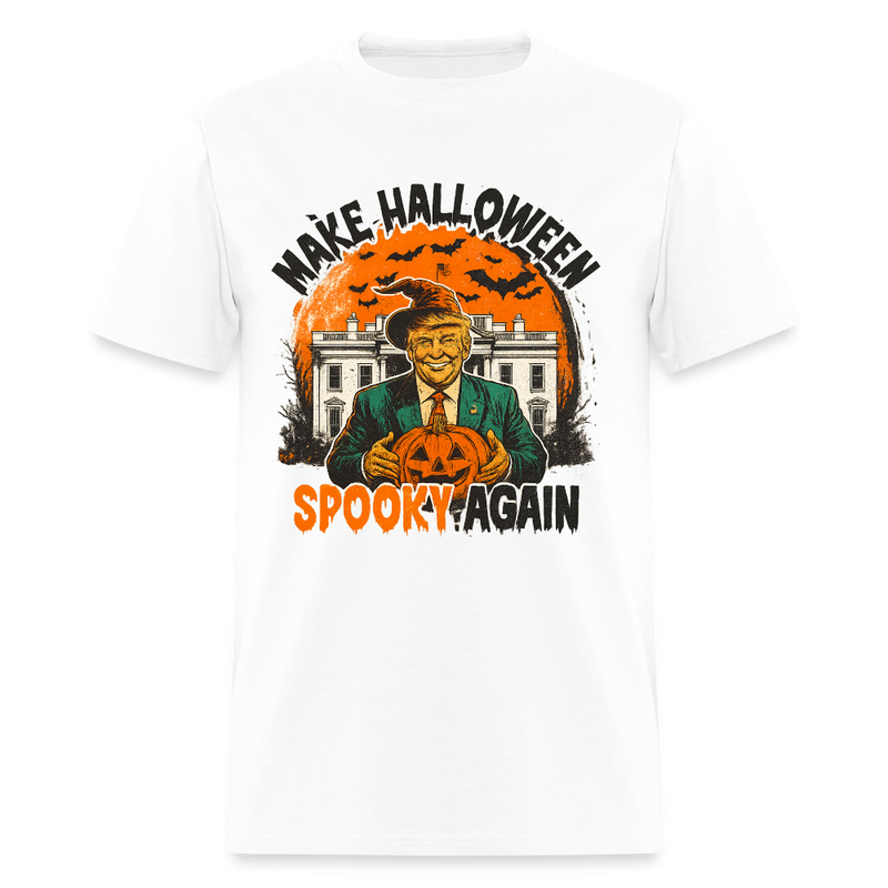 Make Halloween Spooky Again T Shirt - white