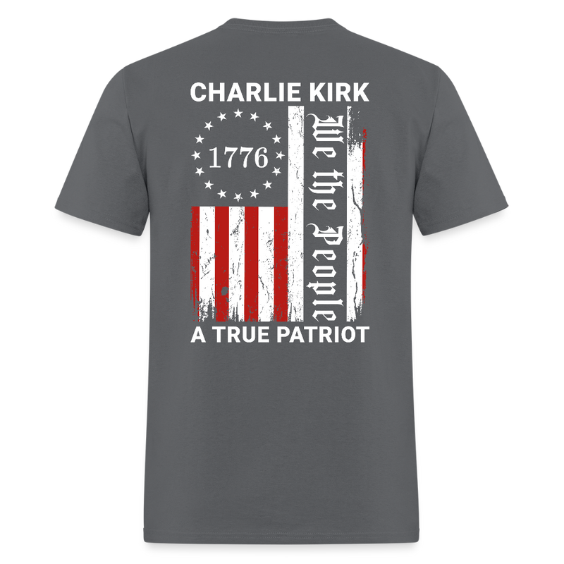 Freedom Charlie Kirk We The People T Shirt - charcoal