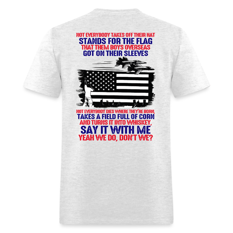 Wallen Stands For The Flag T Shirt - light heather gray