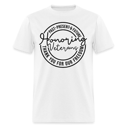 Honoring Veterans T Shirt - white