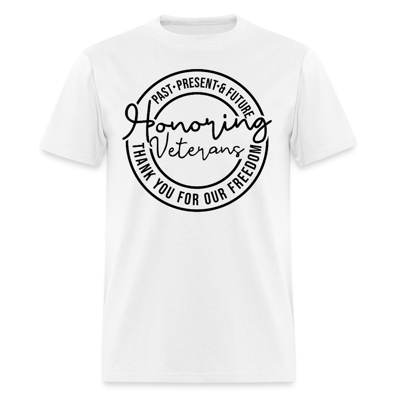 Honoring Veterans T Shirt - white