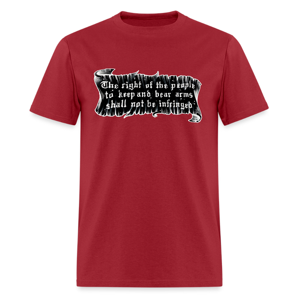 The Right Of The People To Keep And Bear Arms T Shirt - dark red