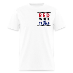 Red White And Trump Cowboy T Shirt - white