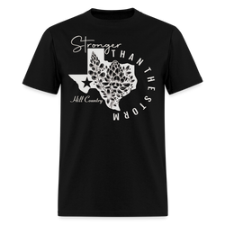 Stronger Than The Storm Hill Country T Shirt - black