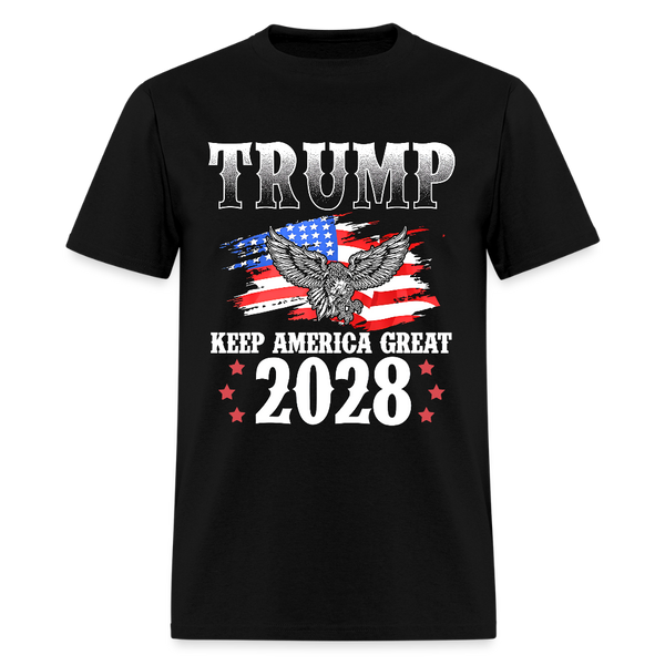 Trump Keep America Great 2028 T Shirt - black