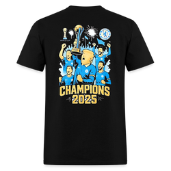 Trump and Chelsea Champions 2025 T Shirt - black