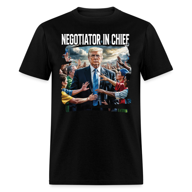 Negotiator In Chief T Shirt - black