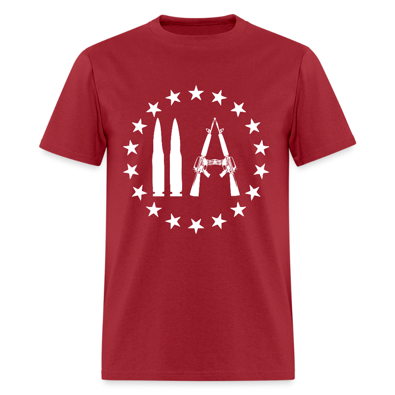 Guns 2nd Amendment T Shirt - dark red