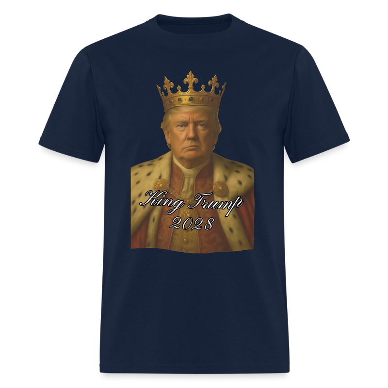 King Trump 2028 T Shirt - navy