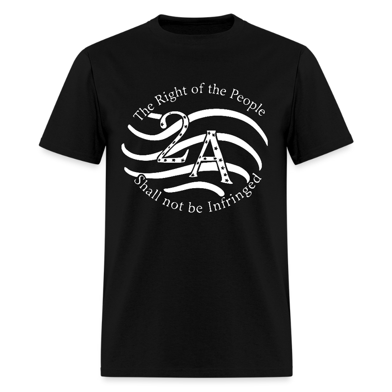 The Right Of The People 2nd Amendment T Shirt - black