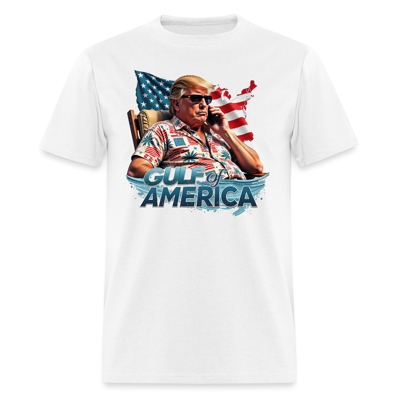 Gulf of America Trump Vacation T Shirt - white