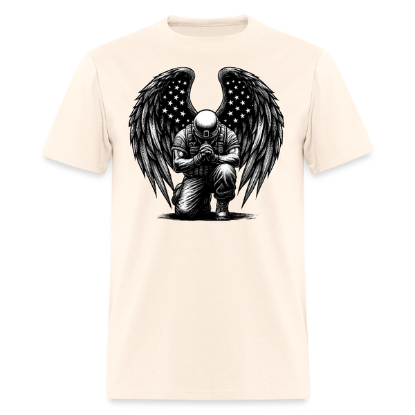 Veteran and Wings T Shirt - natural