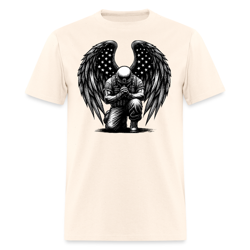 Veteran and Wings T Shirt - natural