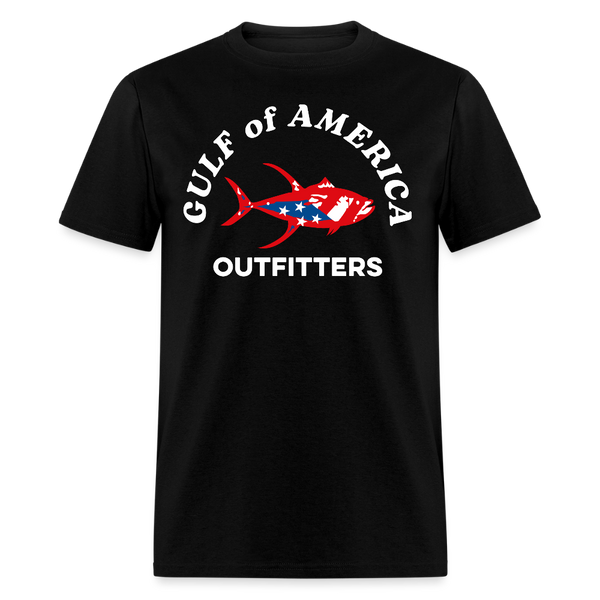 Gulf Of America Outfitters Fish 2025 T Shirt - black