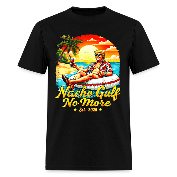 Nacho Gulf No More Trump Est. 2025 T Shirt - black