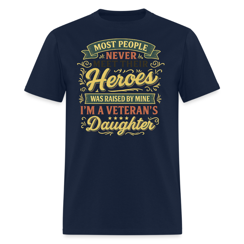 I'm a Veteran's Daughter T Shirt - navy