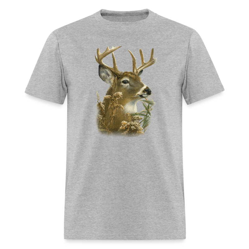 Deer Hunt T Shirt - heather gray
