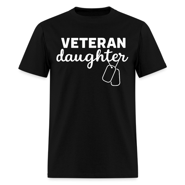 Veteran Daughter T Shirt - black