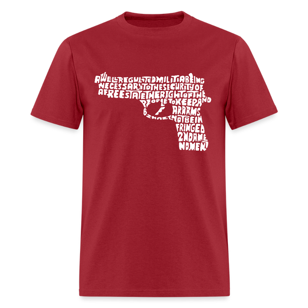 Second Amendment to the United States Constitution T Shirt - dark red