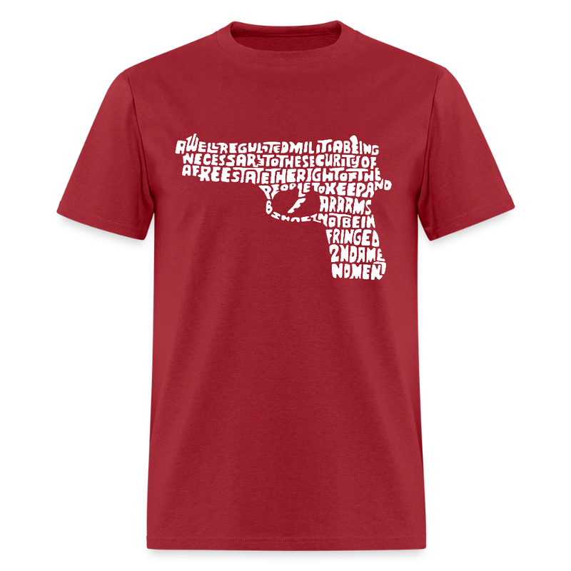 Second Amendment to the United States Constitution T Shirt - dark red