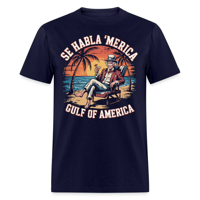 Se habla ‘Merica Gulf of America 3 T Shirt - navy