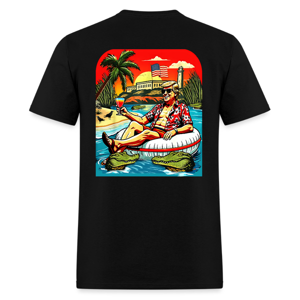 Alligator Alcatraz Trump Chilling T Shirt - black