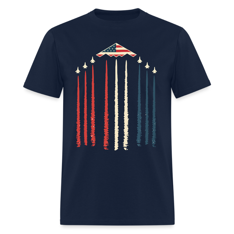 Midnight Hammer B-2 Stealth Jet T Shirt - navy