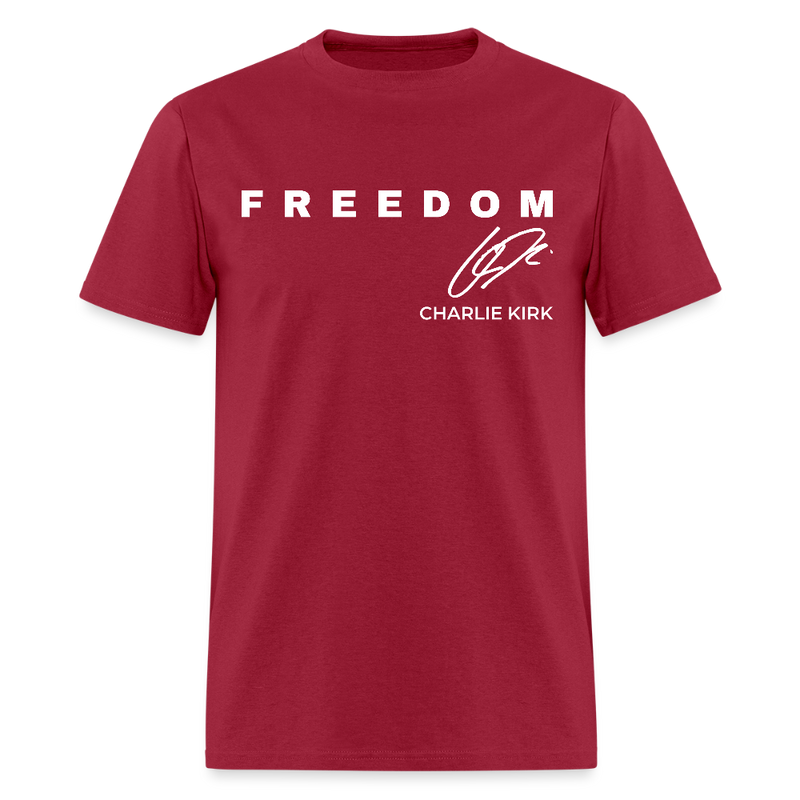 Freedom Bald Eagle Charlie Kirk Forever In Our Hearts T Shirt - 2 - dark red