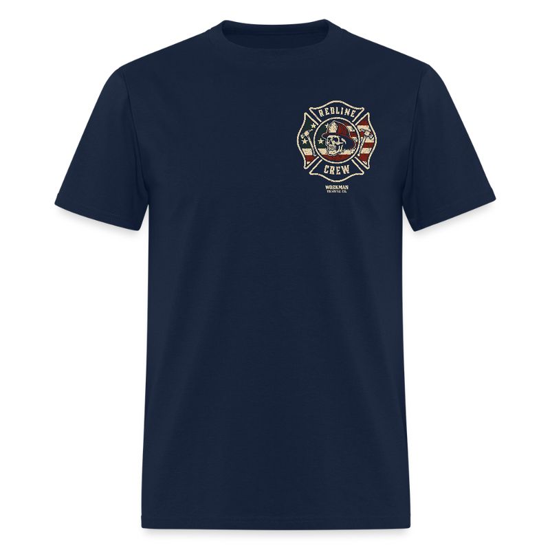 Redline Crew Workman Trading Co T Shirt - navy